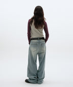 COLOR WASHED DENIM [BLUE]