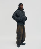 WASHED CARGO PANTS [DARK BLACK]
