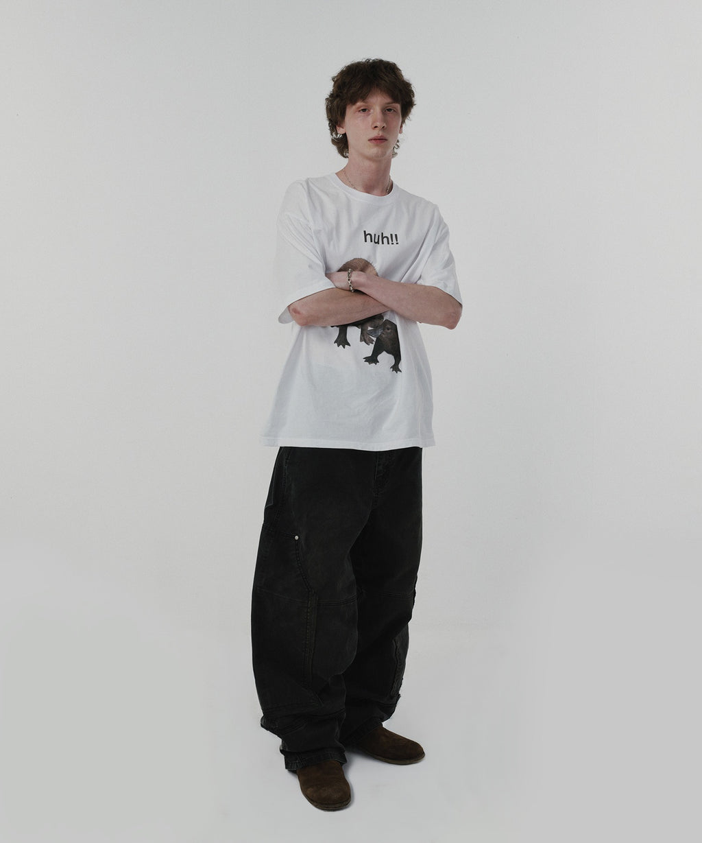 HUH!! CAPYBARA TEE [WHITE]
