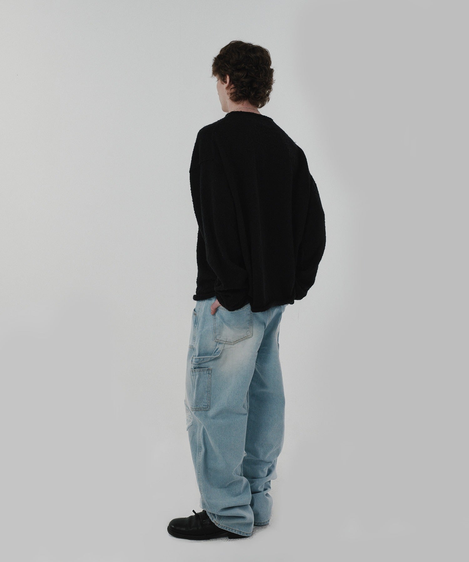 SHEARLING KNIT [BLACK]