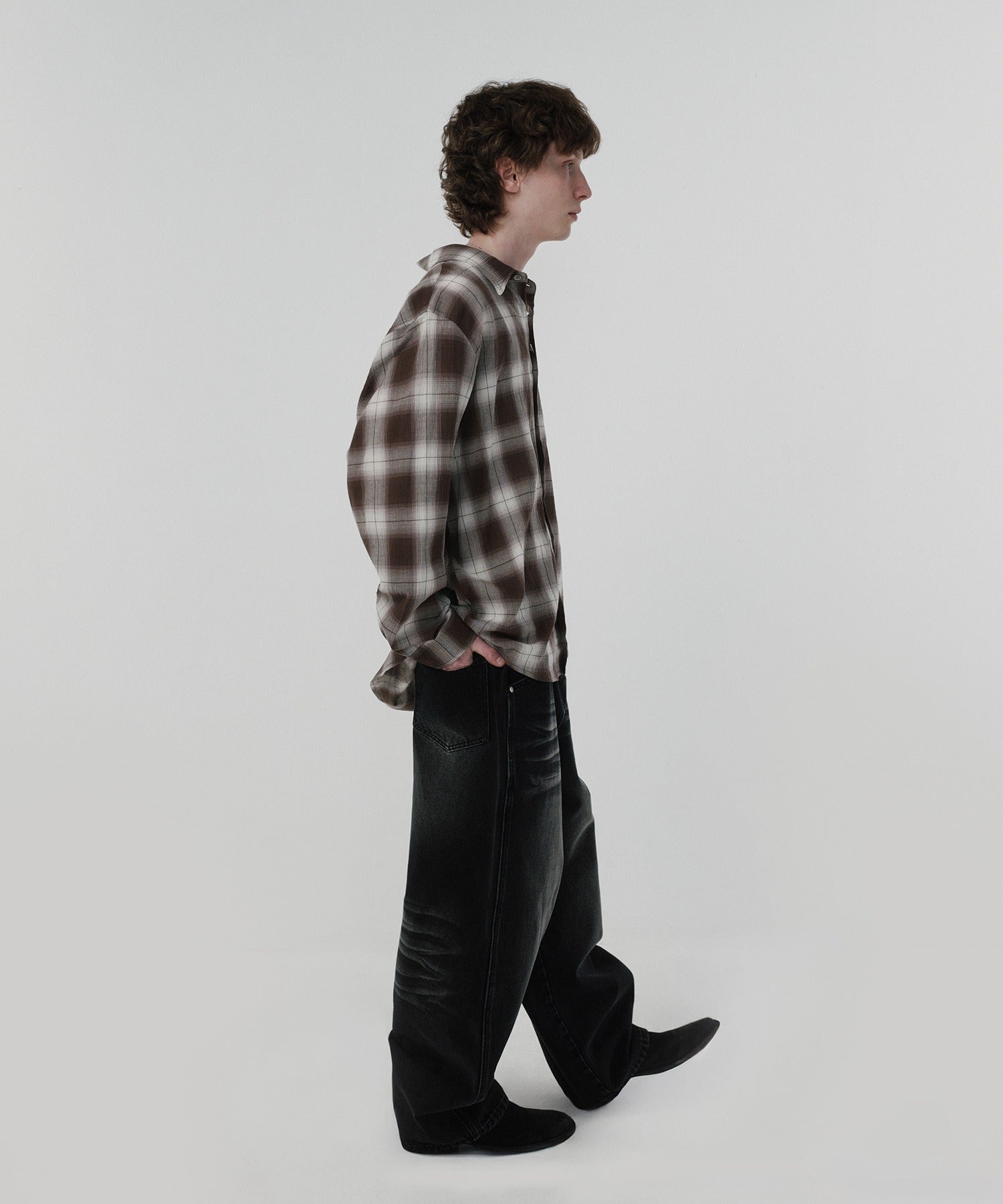 WRINKLE DENIM [BLACK]