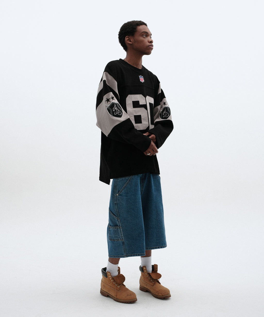 CARPENTER DENIM SHORTS [BLUE]