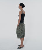 WIDE CARGO SHORTS [GREEN CAMO]