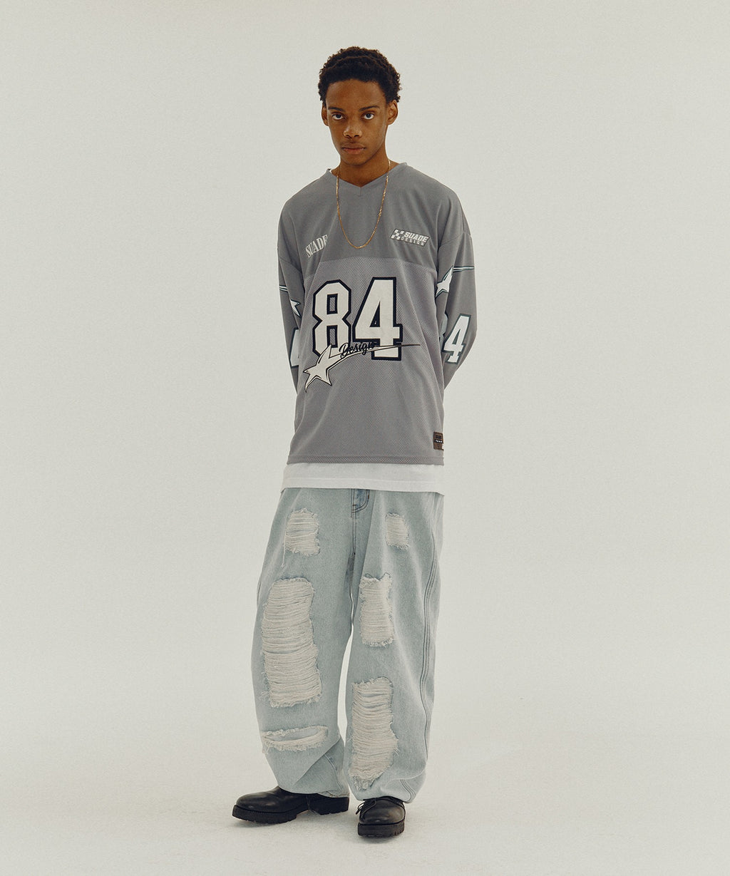84 STAR RACING LONG SLEEVE [GRAY]