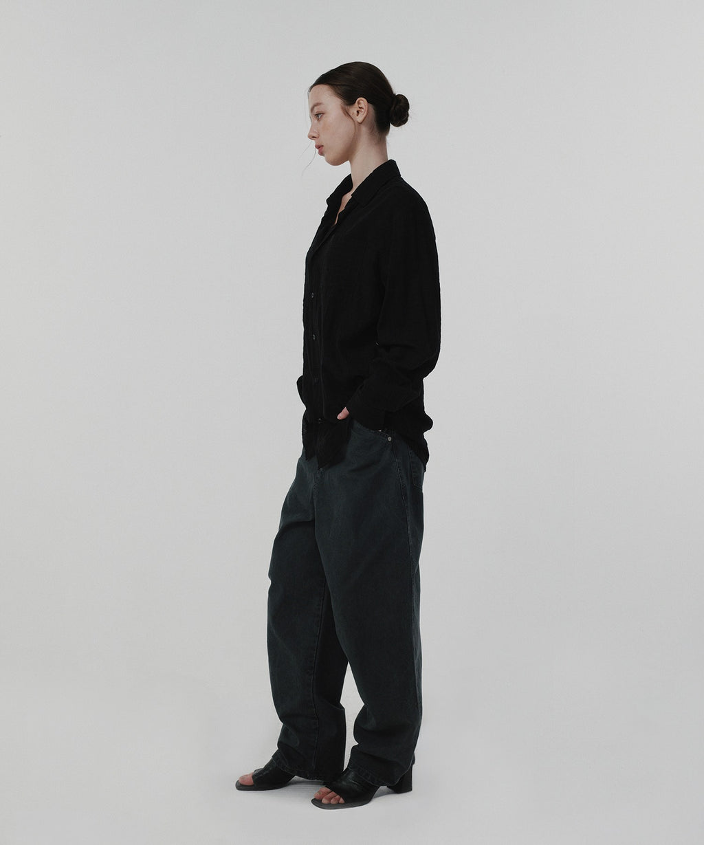 CONTOUR POCKET DENIM [WASHING BLACK]