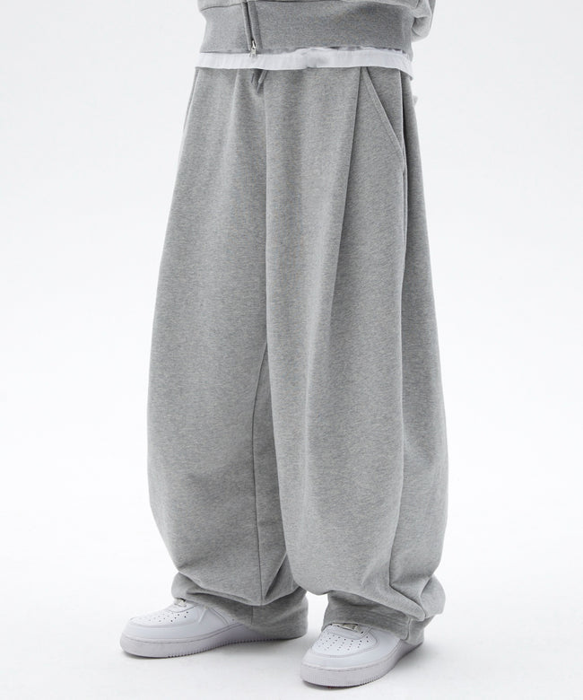 TWO TUCK LONG PANTS [GRAY] Hover Image