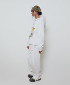 HUH!! LEOPARD HOODIE [MELANGE GRAY]