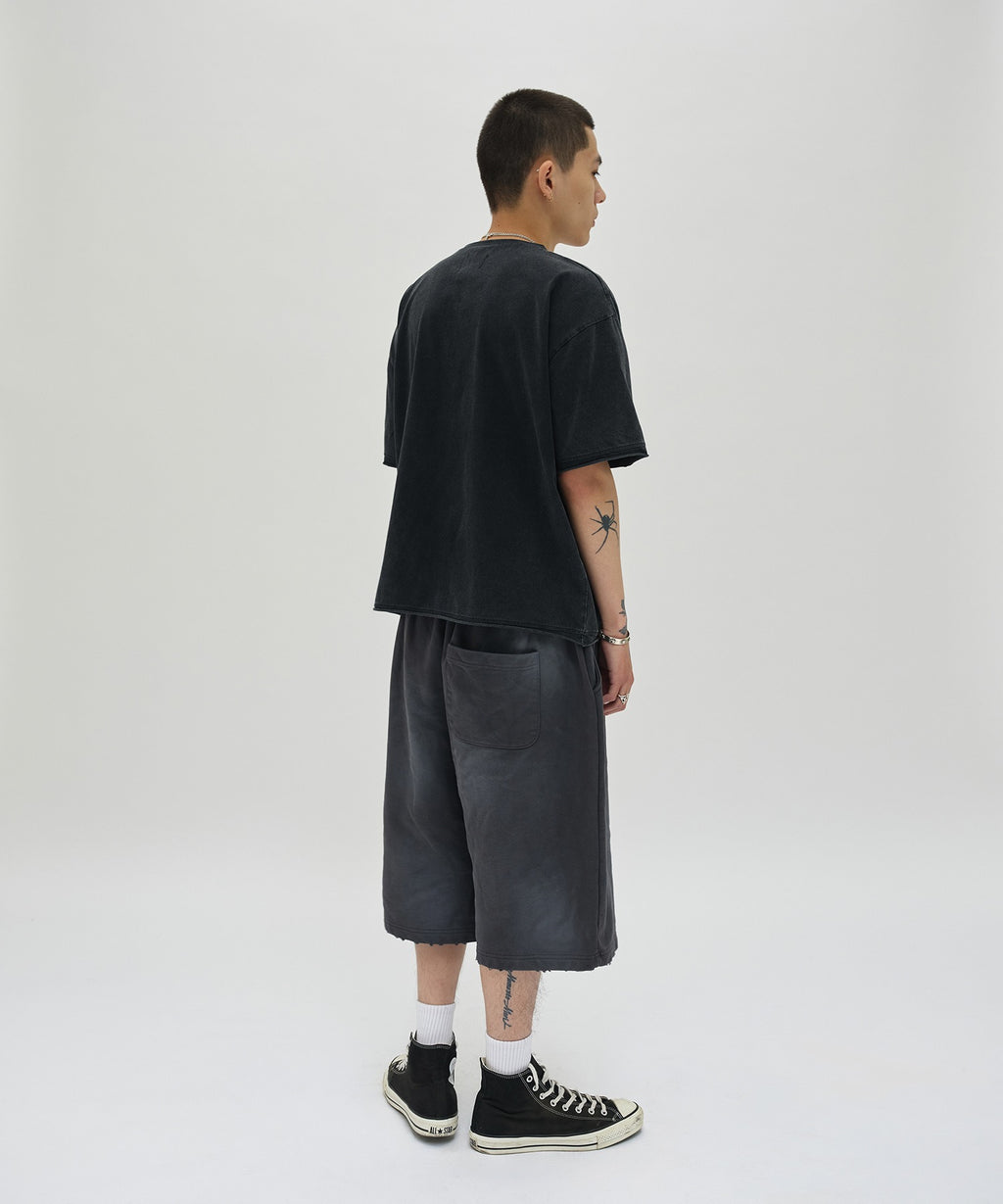 CUT EDGE SWEAT SHORTS [WASHING PURPLE]