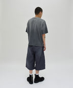 POCKET CROPPED TEE [WASHING GRAY]