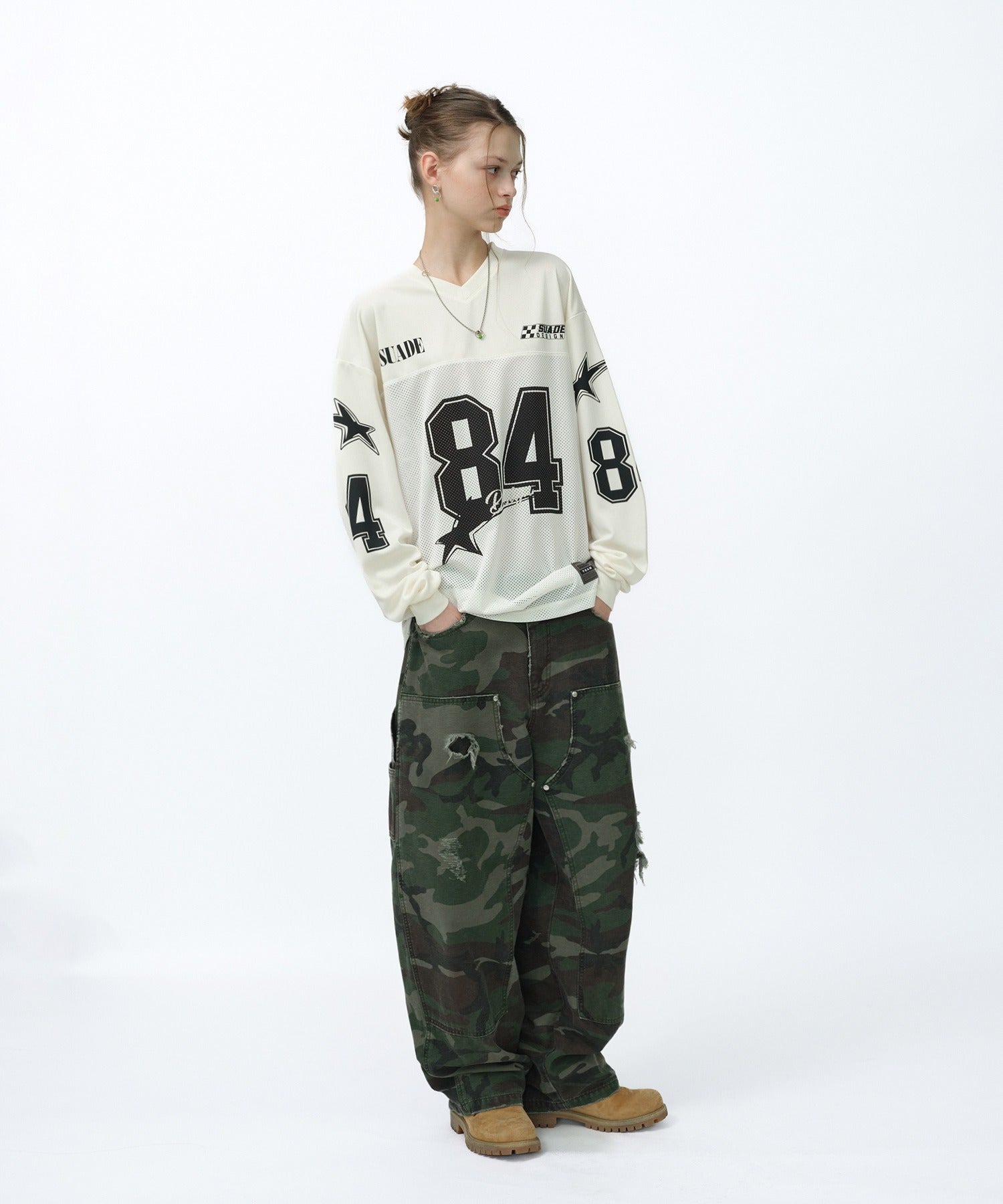84 STAR RACING LONG SLEEVE [IVORY]