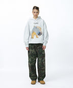 HUH!! HOODIE [MELANGE GRAY]