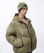 HOODED PUFFER JACKET [KHAKI]