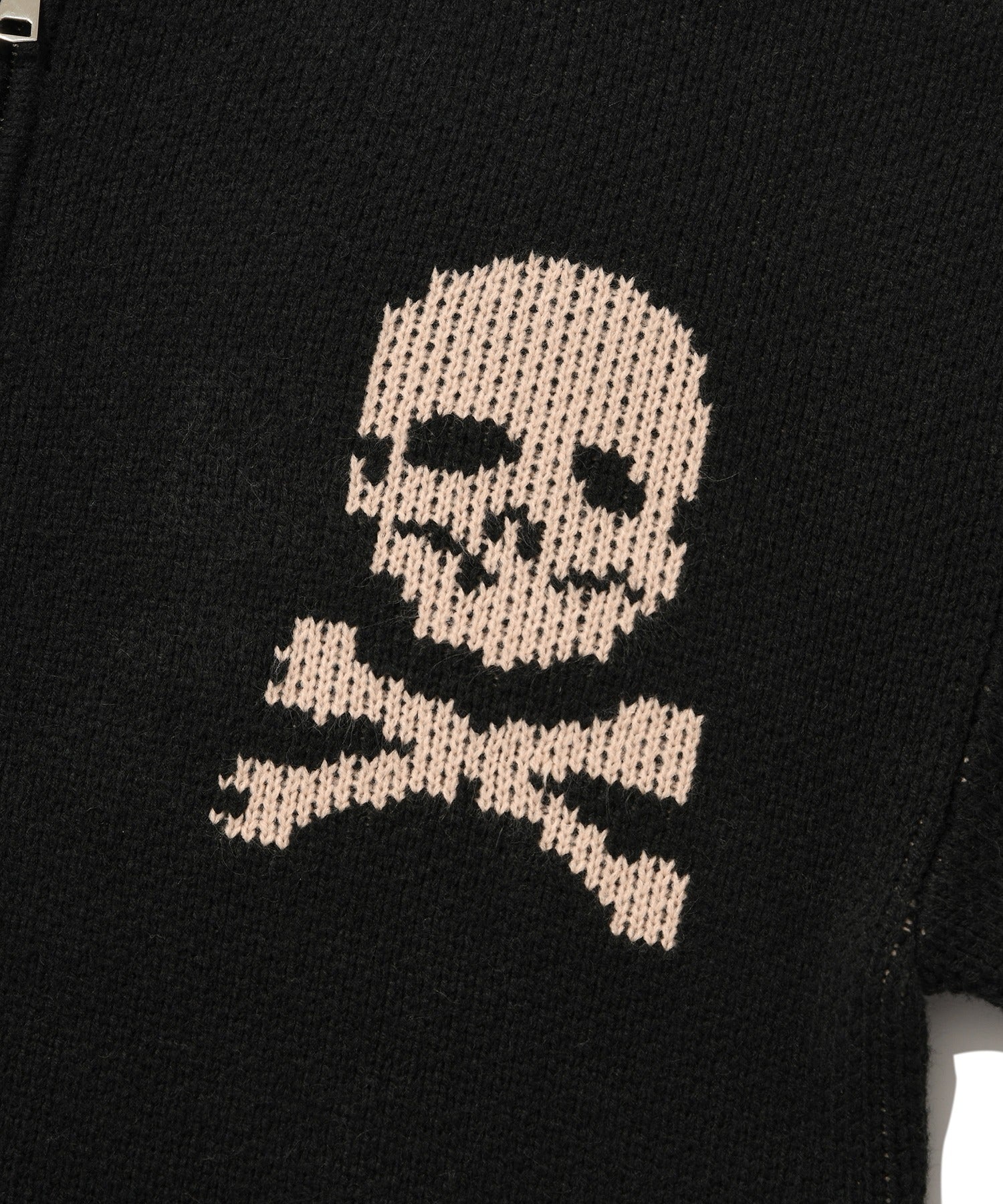 SKULL COWICHAN SWEATER [BLACK]