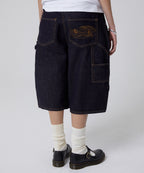 CONTOUR DOUBLE KNEE SHORTS [RAW INDIGO]