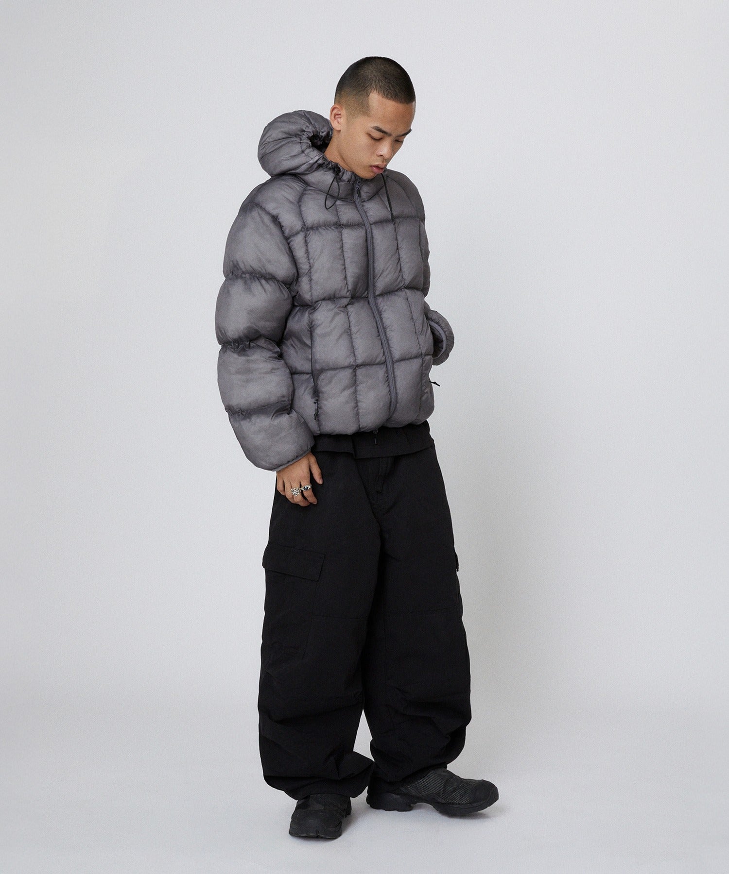 LIGHT PUFFER JACKET [GRAY]