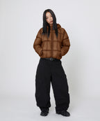 LIGHT PUFFER JACKET [BROWN]