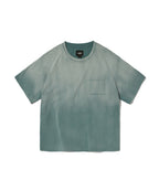 POCKET CROPPED TEE [WASHING GREEN]