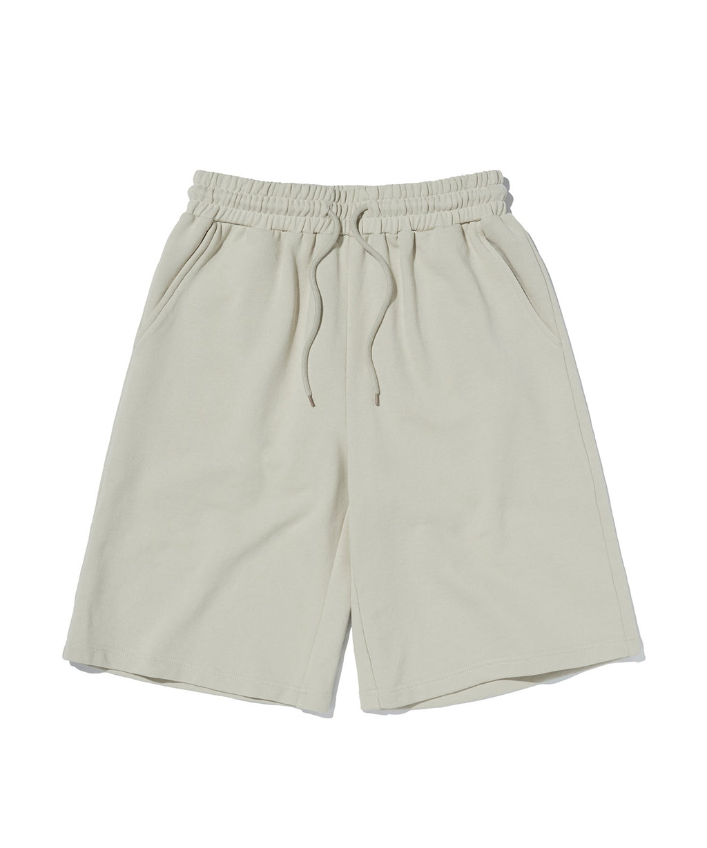 WIDE SWEAT SHORTS [IVORY]