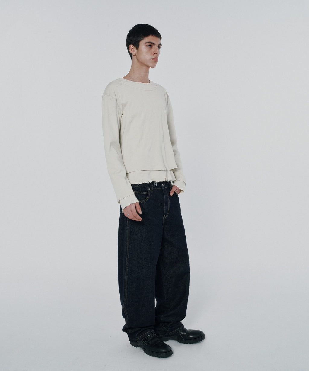 BAGGY DENIM [RAW INDIGO]
