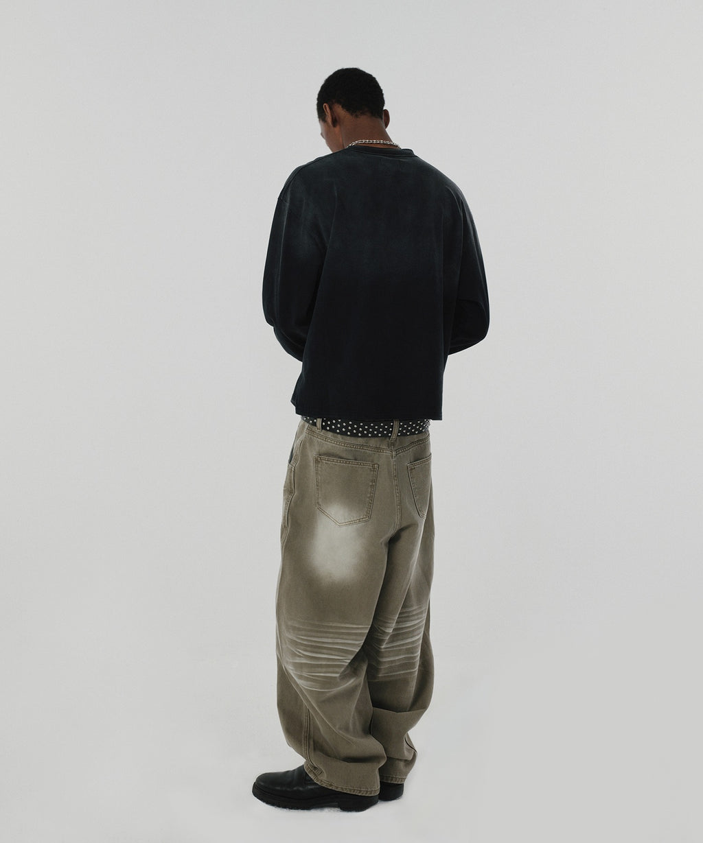 WRINKLE DENIM [OLIVE]