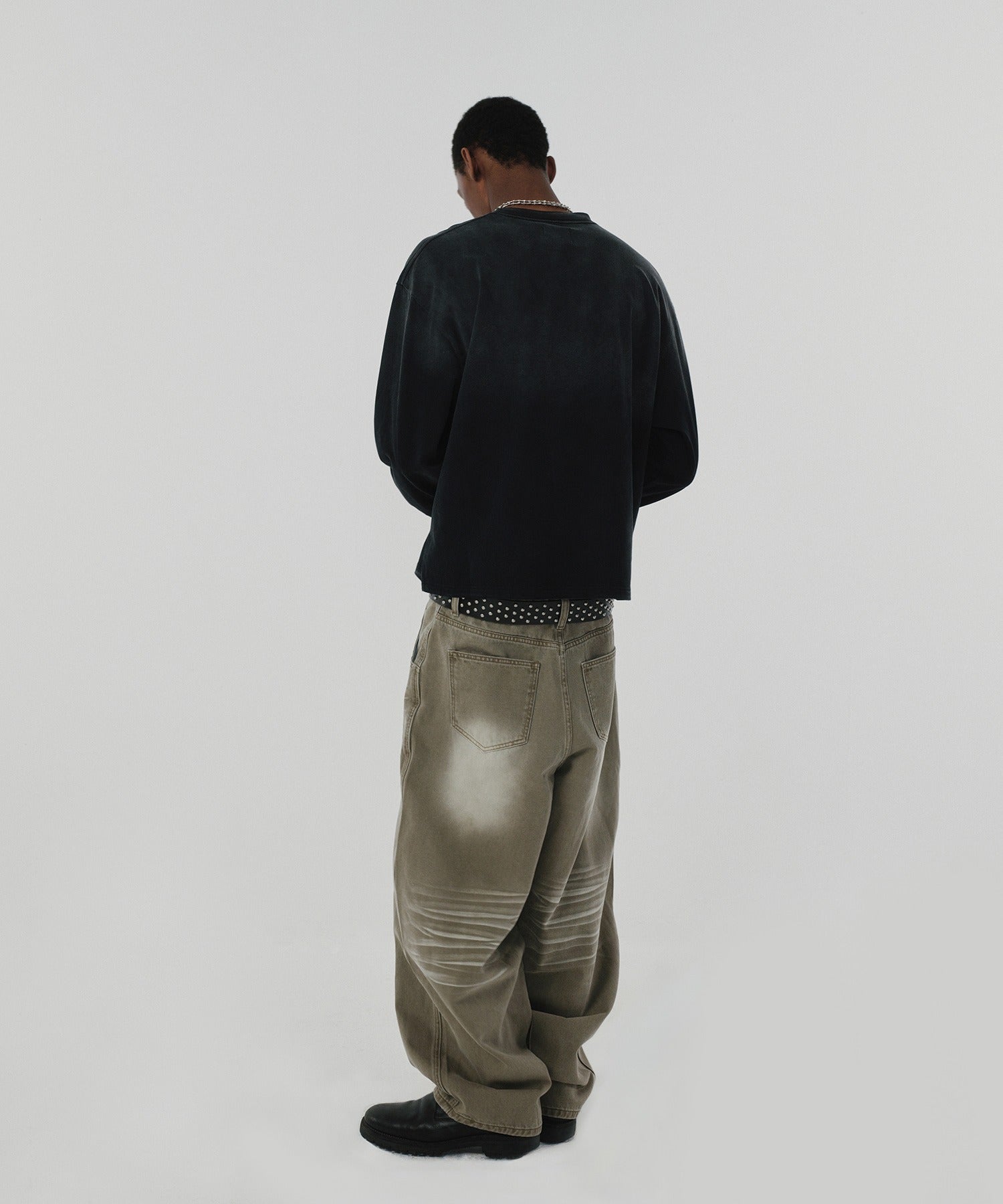 WRINKLE DENIM [OLIVE]
