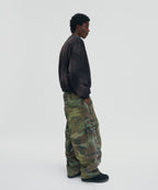 WASHED CARGO PANTS [GREEN CAMO]