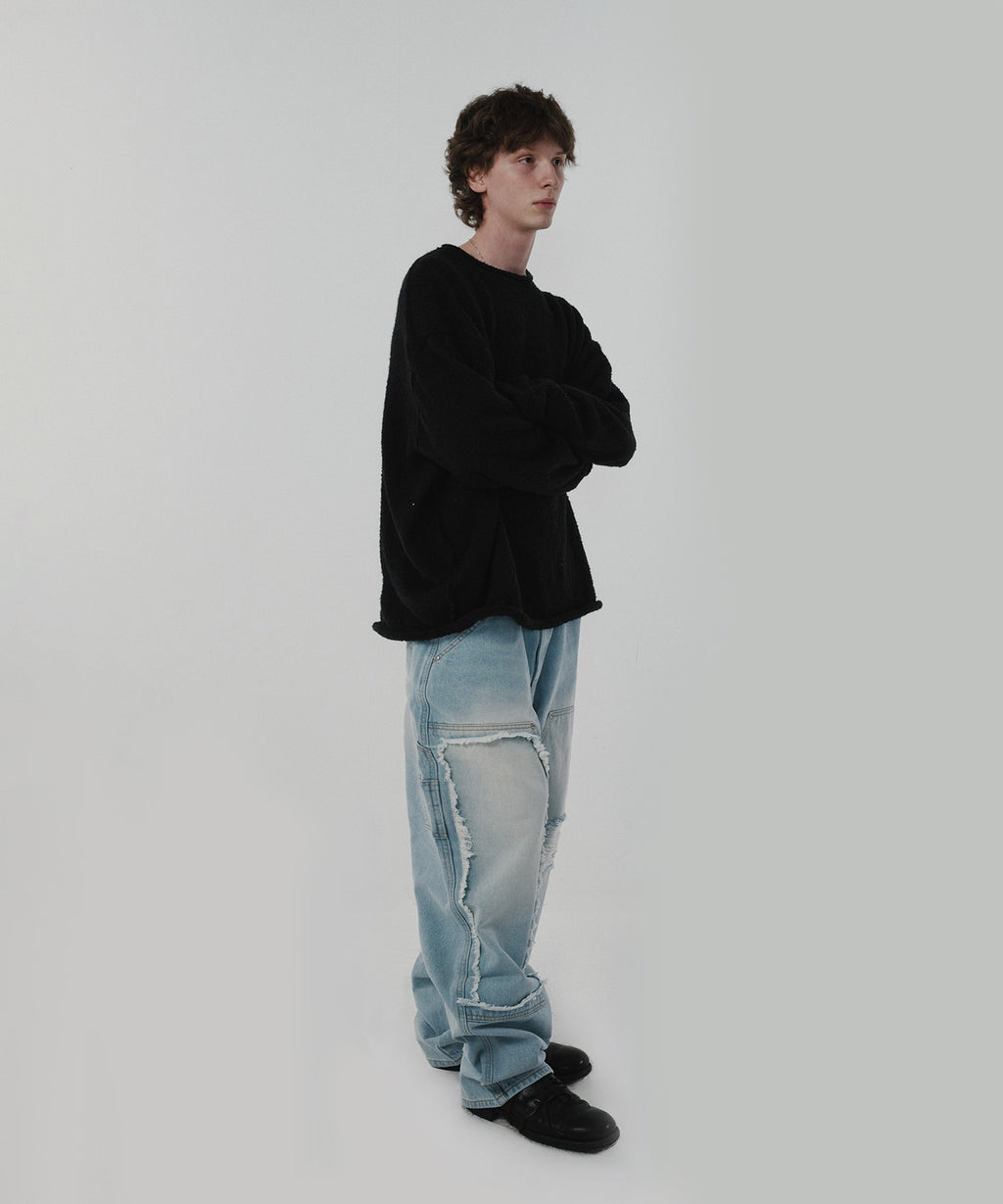 SHEARLING KNIT [BLACK]