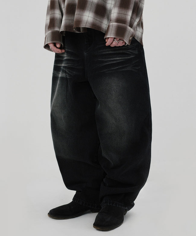 WRINKLE DENIM [BLACK] Hover Image