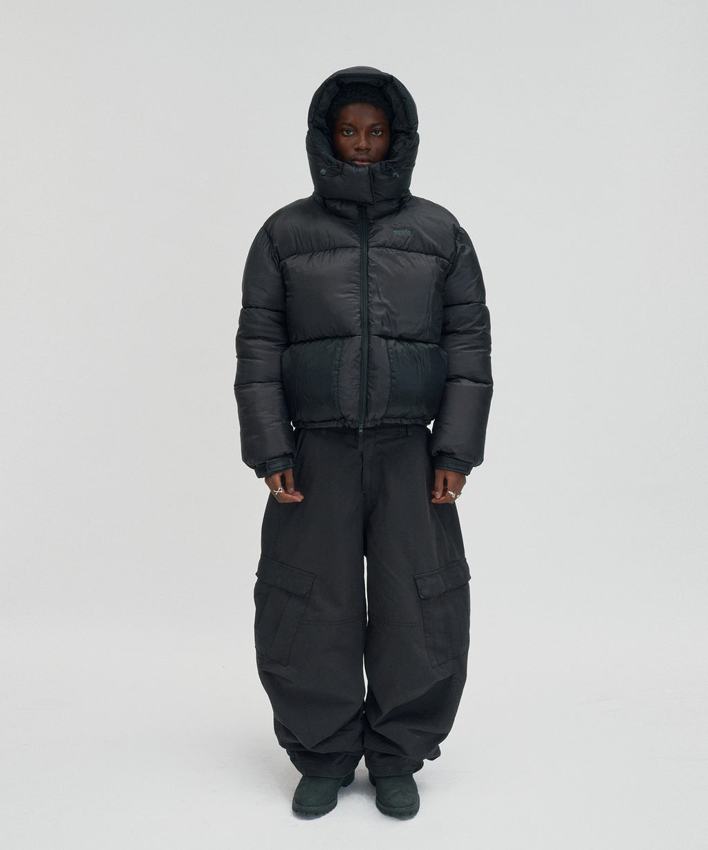 SHORT PUFFER JACKET [BLACK]