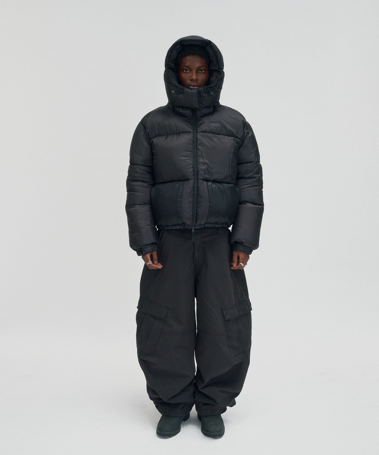 SHORT PUFFER JACKET [BLACK]