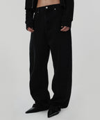 CINCH BACK DENIM [BLACK]