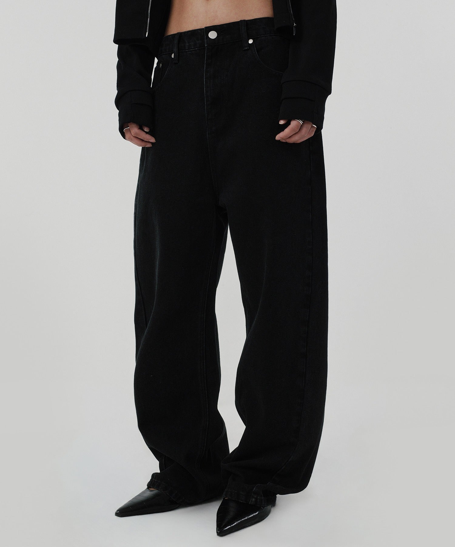 CINCH BACK DENIM [BLACK]
