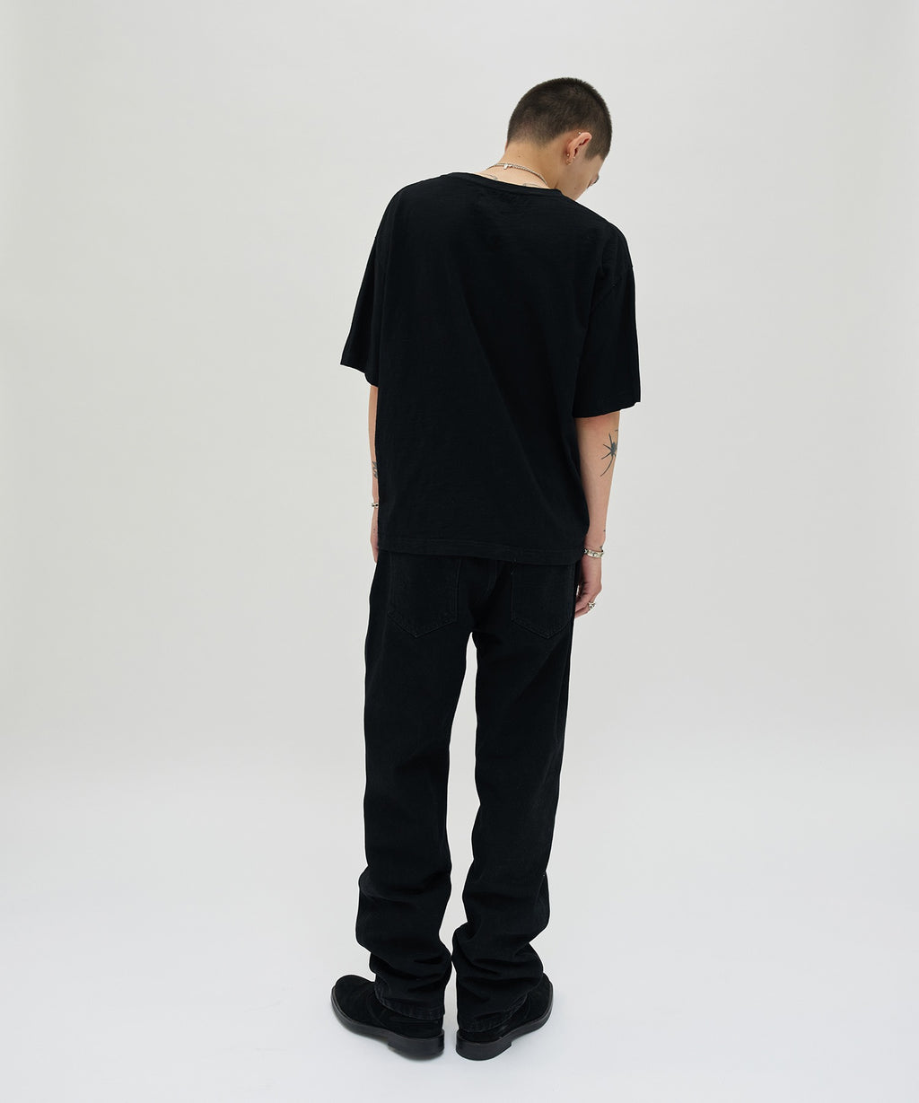 TEXTURED POCKET TEE [BLACK]