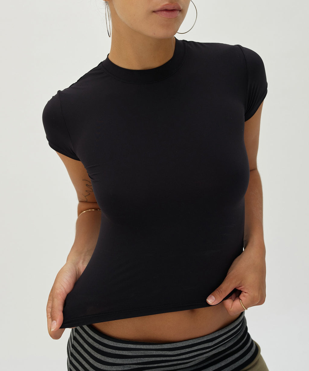 SHORT FIT JERSEY [BLACK]