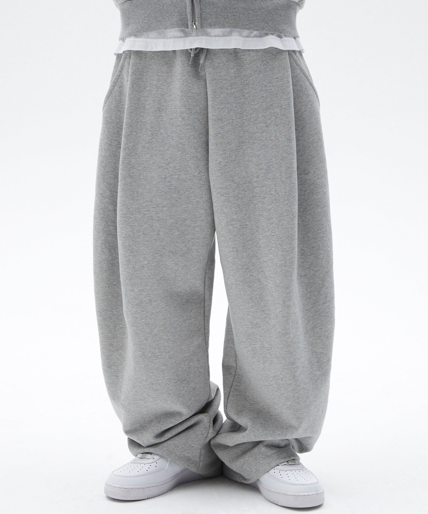 TWO TUCK LONG PANTS [GRAY]
