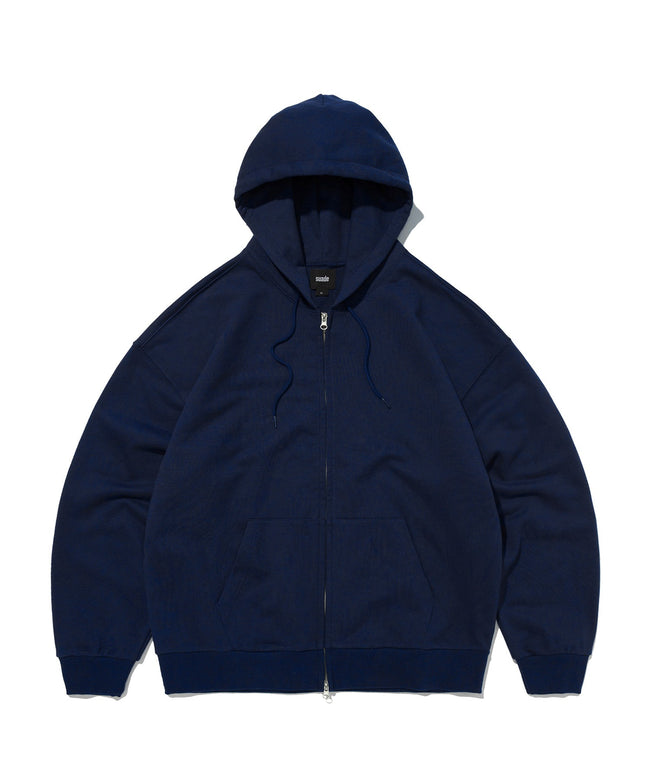 NORMAL HOOD ZIP UP [NAVY] Hover Image