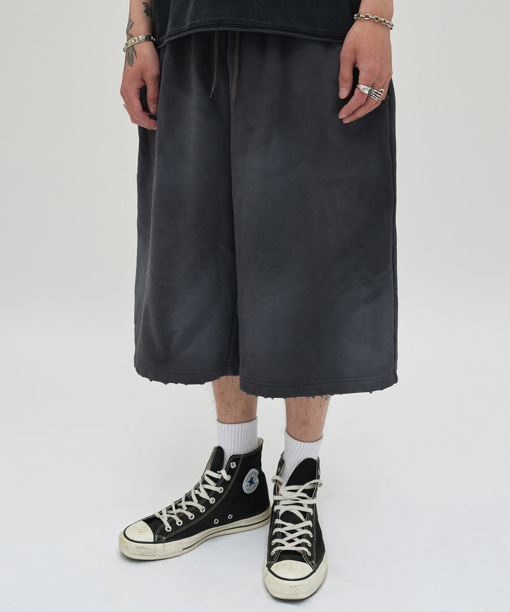 CUT EDGE SWEAT SHORTS [WASHING PURPLE]