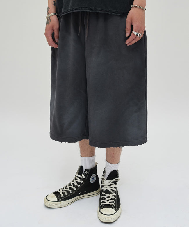 CUT EDGE SWEAT SHORTS [WASHING PURPLE] Hover Image
