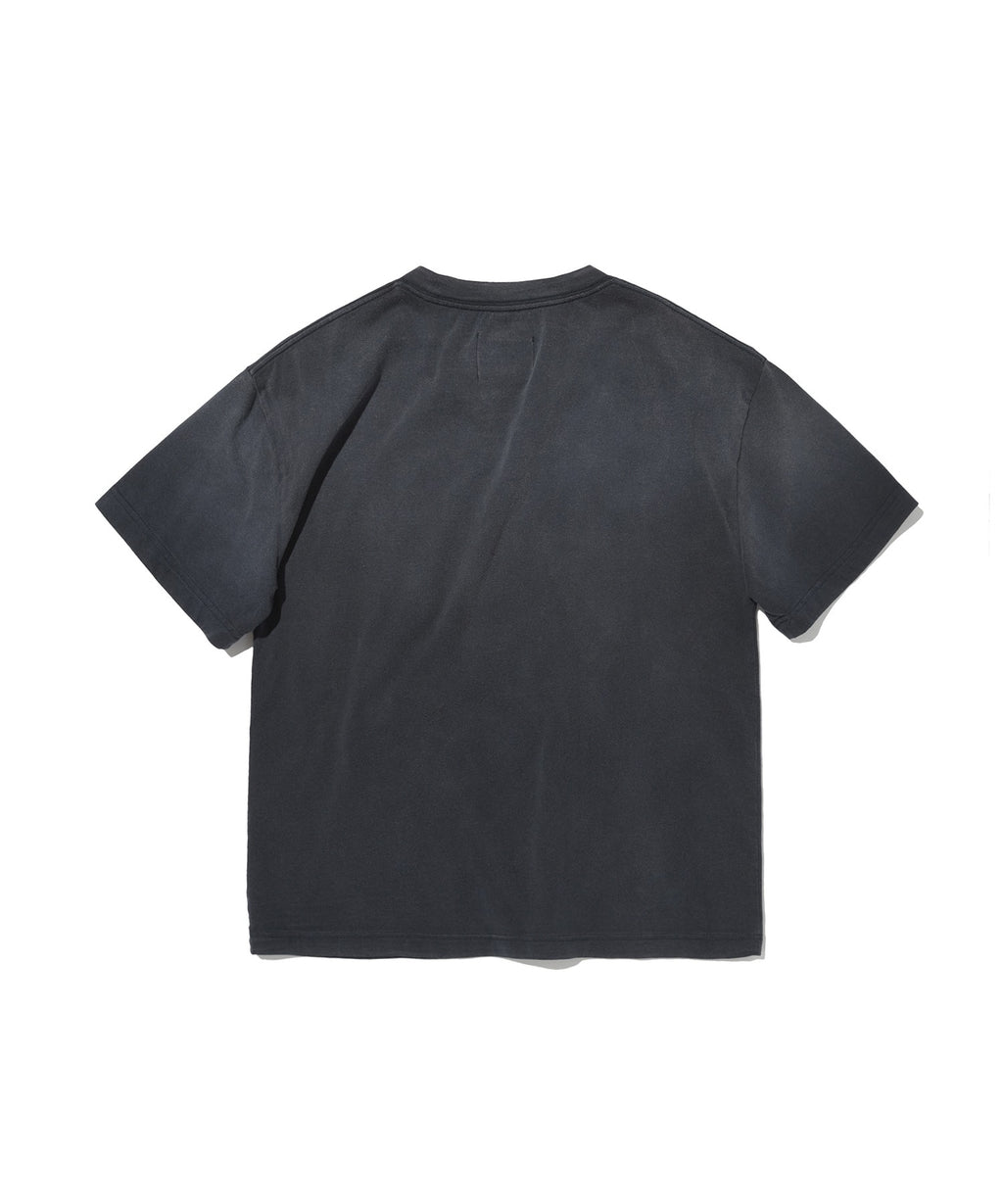 POCKET CROPPED TEE [WASHING NAVY]