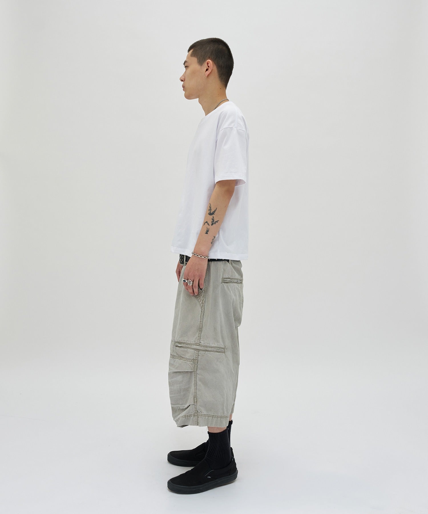 UTILITY CARGO SHORTS [GRAY]