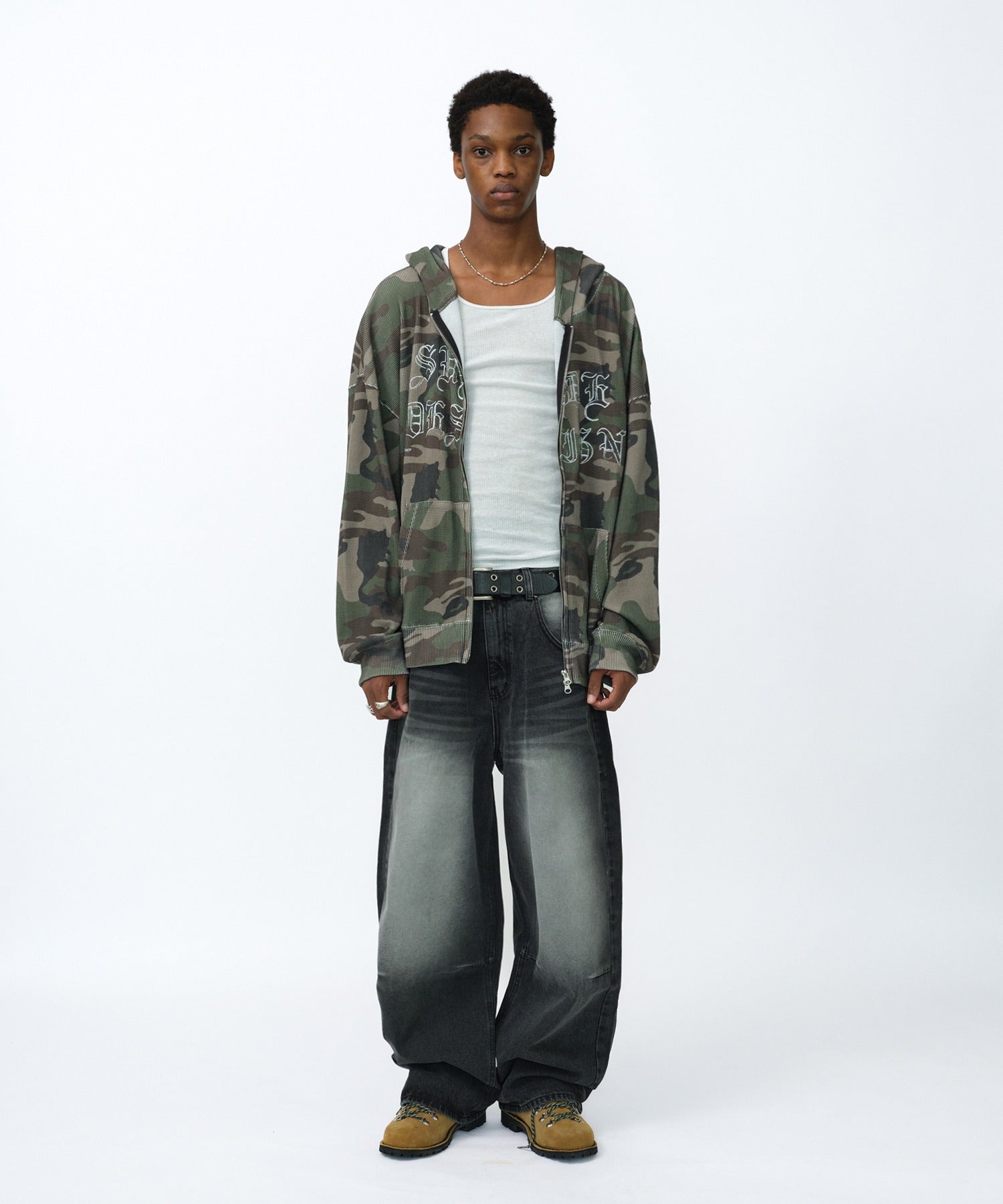 THERMAL CAMO HOOD ZIP UP [CAMO]
