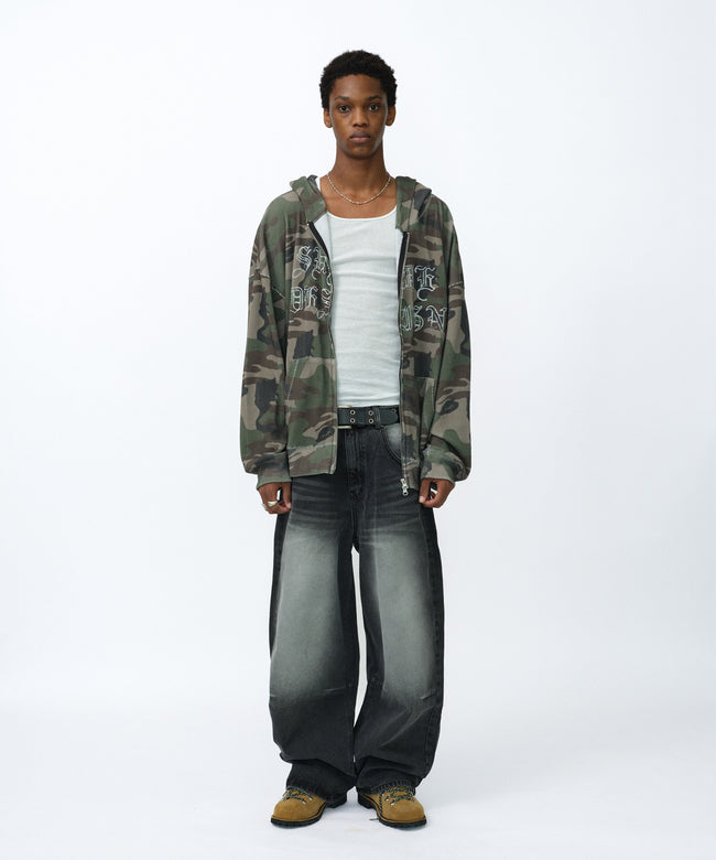 THERMAL CAMO HOOD ZIP UP [CAMO] Main Image
