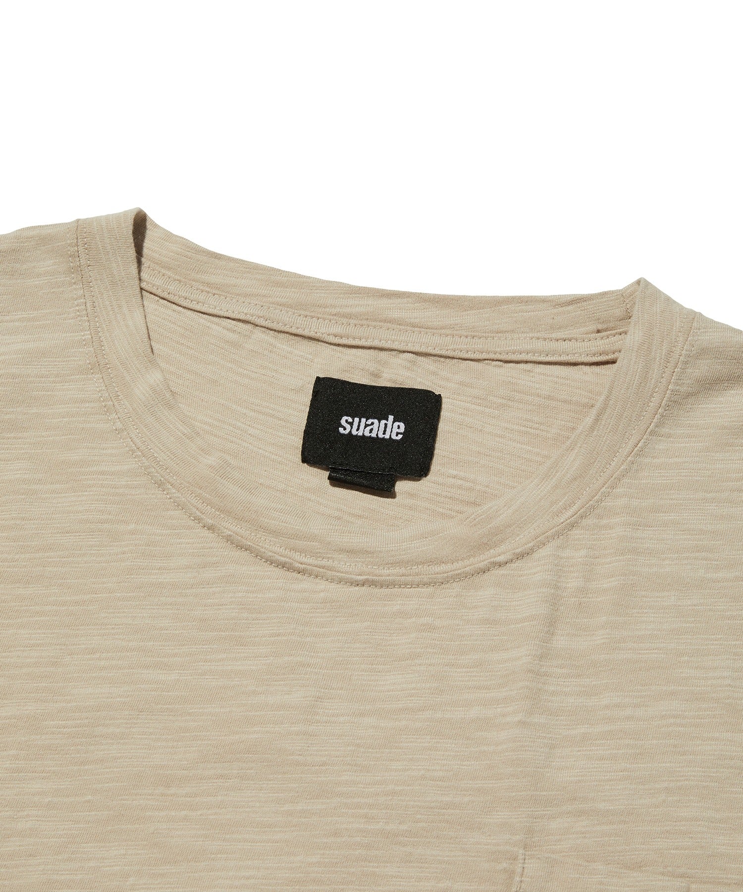 TEXTURED POCKET TEE [BEIGE]