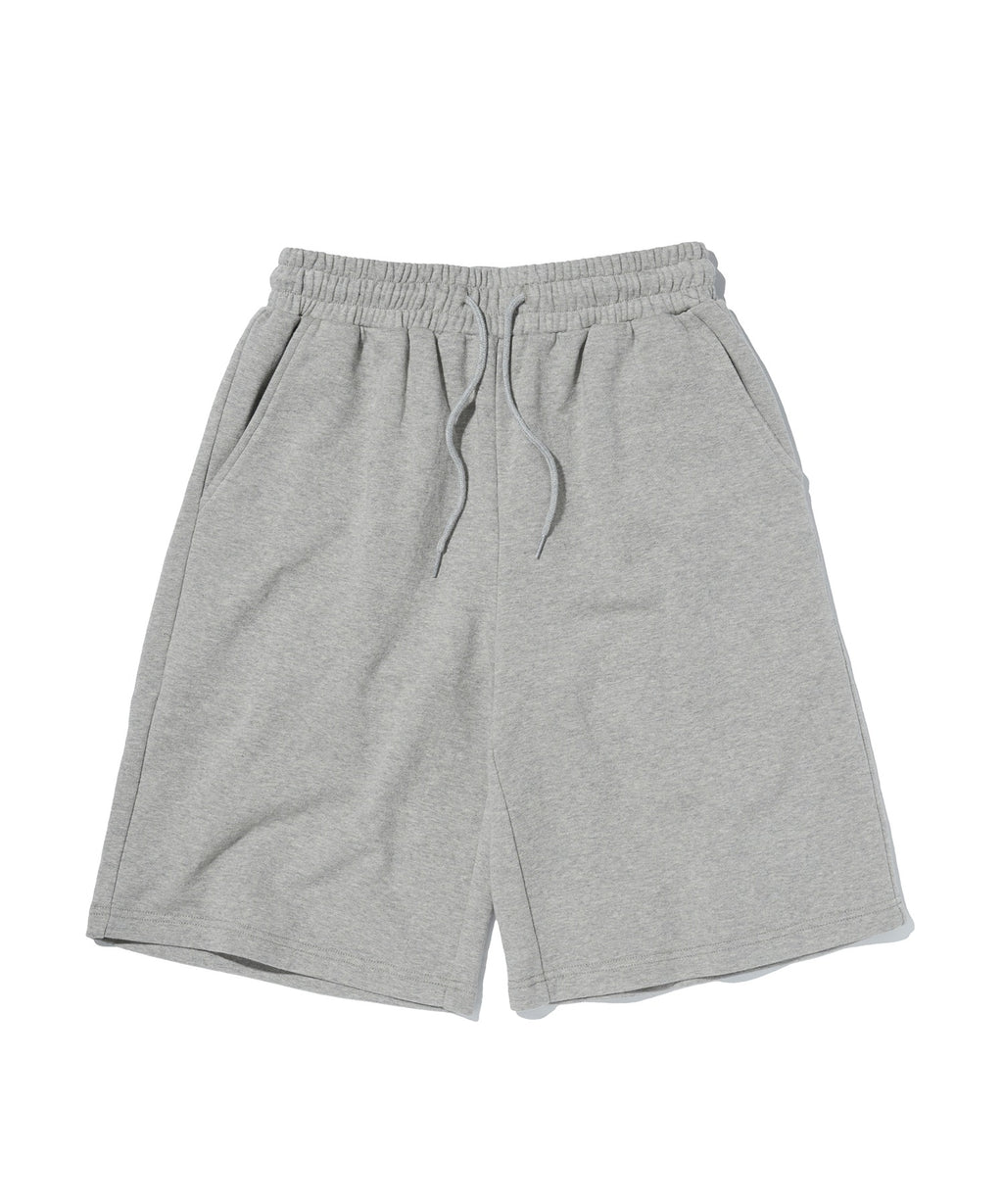WIDE SWEAT SHORTS [GRAY]