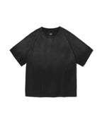 POCKET CROPPED TEE [WASHING BLACK]