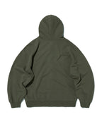 LOOSE SUADE HOOD ZIP UP [KHAKI]