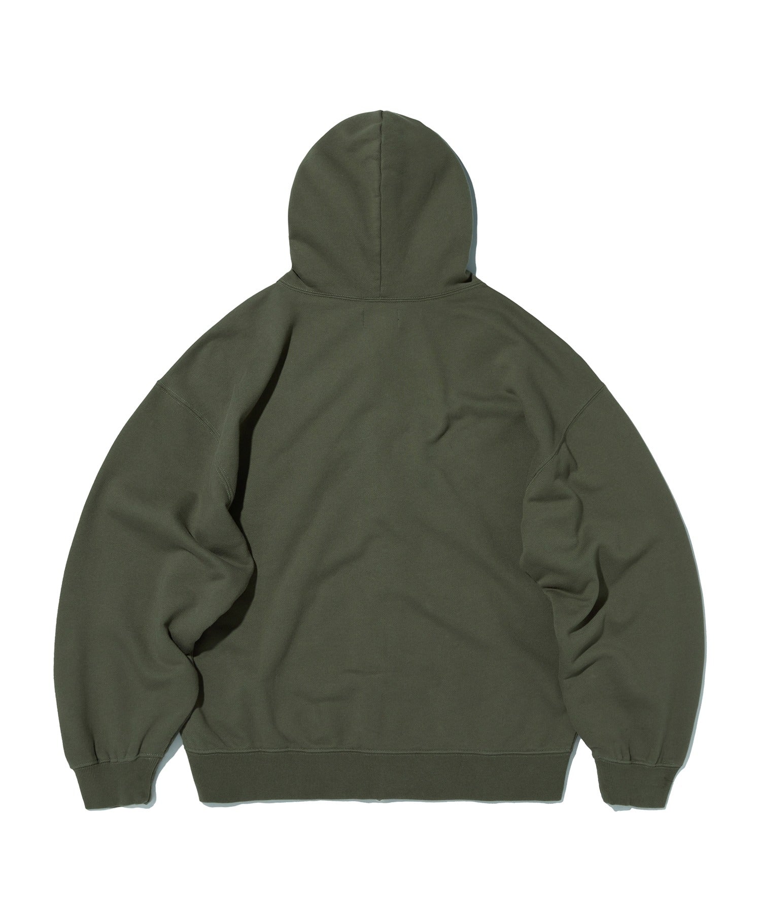 LOOSE SUADE HOOD ZIP UP [KHAKI]