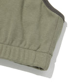 COLOR BLOCK SLEEVELESS [CHARCOAL GRAY]