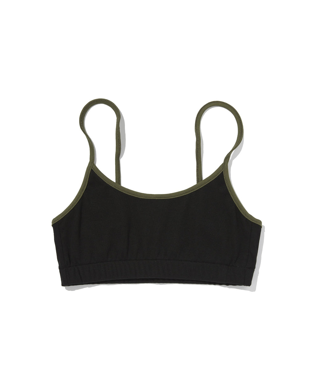 COLOR BLOCK SLEEVELESS [BLACK]