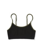 COLOR BLOCK SLEEVELESS [BLACK]